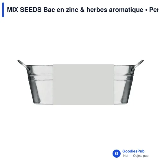 MIX SEEDS Bac en zinc & herbes aromatique - Image 5