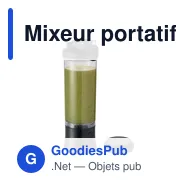 Mixeur portatif personnalisable pour smoothie avec logo - Miniature 2