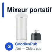 Mixeur portatif personnalisable pour smoothie avec logo - Miniature 3
