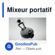 Mixeur portatif personnalisable pour smoothie avec logo - Miniature 4