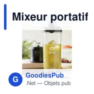 Mixeur portatif personnalisable pour smoothie avec logo - Miniature 5