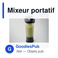 Mixeur portatif personnalisable pour smoothie avec logo - Miniature 7