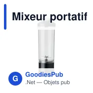 Mixeur portatif personnalisable pour smoothie avec logo - Miniature 10