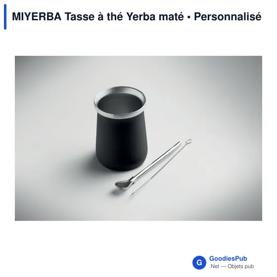 Tasse à thé personnalisable en acier inoxydable - MIYERBAavec logo - Image 12