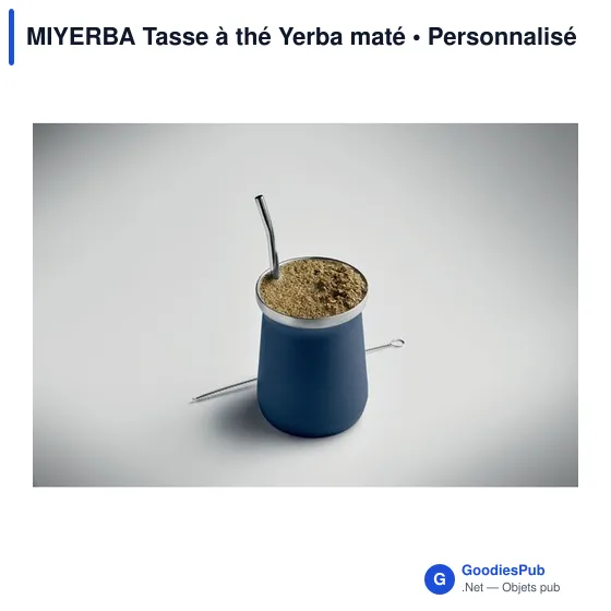 Tasse à thé personnalisable en acier inoxydable - MIYERBAavec logo - Image 4