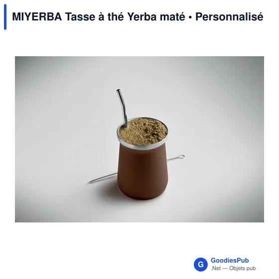 Tasse à thé personnalisable en acier inoxydable - MIYERBAavec logo - Image 9