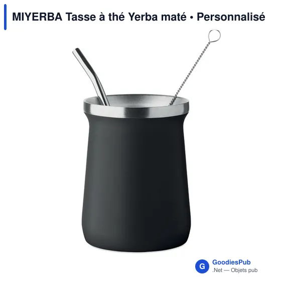 Tasse à thé personnalisable en acier inoxydable - MIYERBAavec logo - Image 10