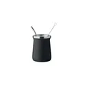 Variante noir - Tasse à thé personnalisable en acier inoxydable - MIYERBAavec logo
