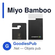 Support de téléphone personnalisable en bambou Miyo avec logo - Miniature 5