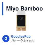 Support de téléphone personnalisable en bambou Miyo avec logo - Miniature 8