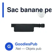 Sac banane personnalisable en 600D RPET avec logo - MODERATE - Miniature 2