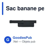 Sac banane personnalisable en 600D RPET avec logo - MODERATE - Miniature 4