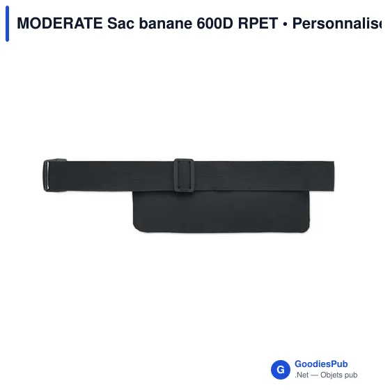 Sac banane personnalisable en 600D RPET avec logo - MODERATE - Image 4