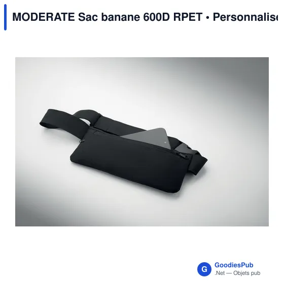 Sac banane personnalisable en 600D RPET avec logo - MODERATE - Image 5