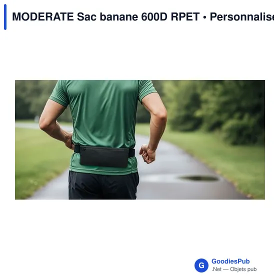 Sac banane personnalisable en 600D RPET avec logo - MODERATE - Image 7