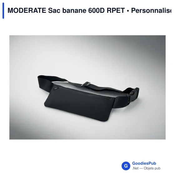 Sac banane personnalisable en 600D RPET avec logo - MODERATE - Image 8