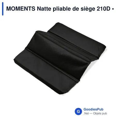 MOMENTS Natte pliable de siège 210D