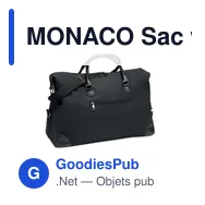MONACO Sac week-end en toile 340gr/m² - Miniature 1