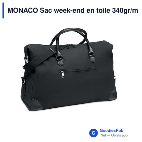 MONACO Sac week-end en toile 340gr/m²