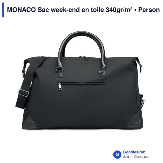 MONACO Sac week-end en toile 340gr/m² - Image 2