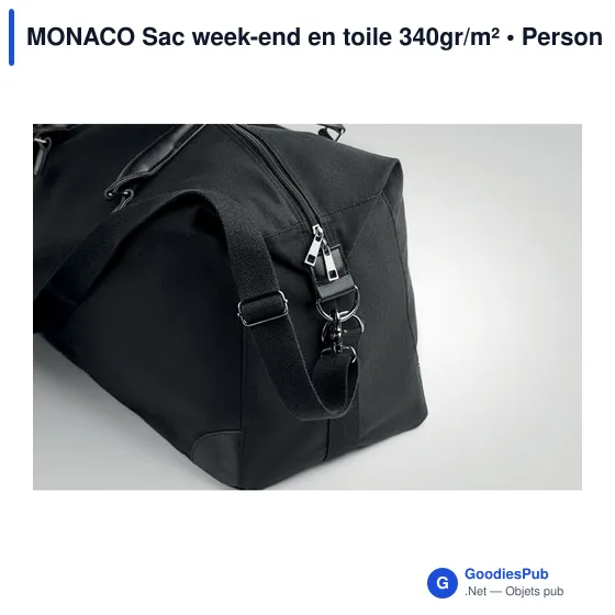 MONACO Sac week-end en toile 340gr/m² - Image 6