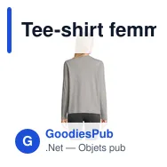 Tee-shirt femme personnalisable MONARCH avec logo - Miniature 11