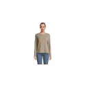 Variante kaki - Tee-shirt femme personnalisable MONARCH avec logo