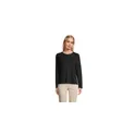 Variante noir profond - Tee-shirt femme personnalisable MONARCH avec logo