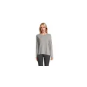 Variante gris chiné - Tee-shirt femme personnalisable MONARCH avec logo