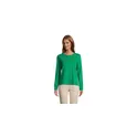 Variante vert prairie - Tee-shirt femme personnalisable MONARCH avec logo