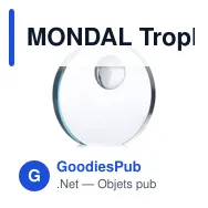 MONDAL Trophée globe en verre - Miniature 1