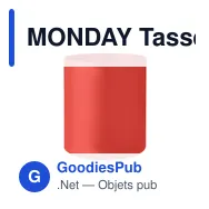MONDAY Tasse réutilisable 300 ml - Miniature 2