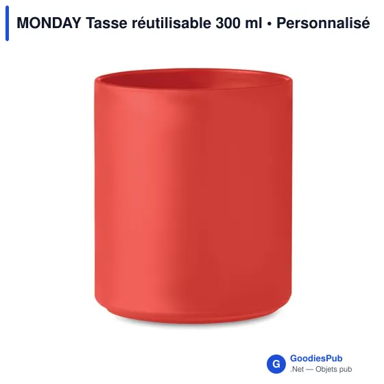 MONDAY Tasse réutilisable 300 ml - Image 2