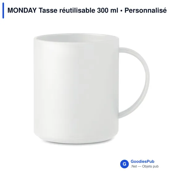 MONDAY Tasse réutilisable 300 ml - Image 4