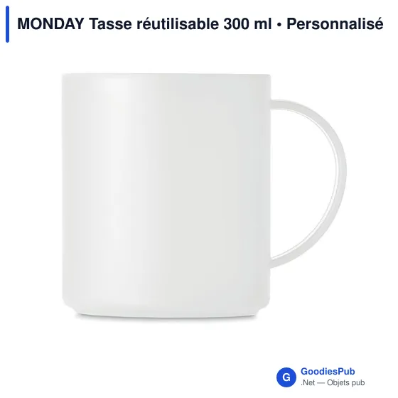 MONDAY Tasse réutilisable 300 ml - Image 6