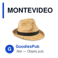 MONTEVIDEO Chapeau en paille naturelle - Miniature 1