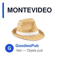 MONTEVIDEO Chapeau en paille naturelle - Miniature 4