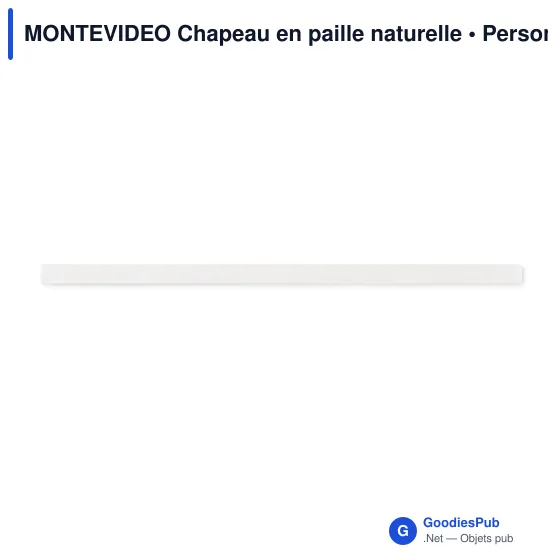 MONTEVIDEO Chapeau en paille naturelle - Image 6