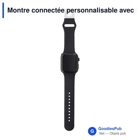 Montre connectée personnalisable avec logo - Asher