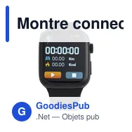 Montre connectée personnalisable avec logo - Asher - Miniature 3
