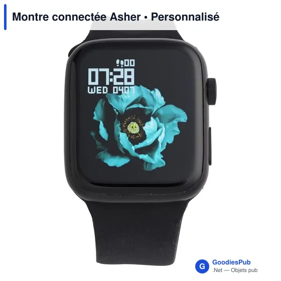 Montre connectée personnalisable avec logo - Asher - Image 5