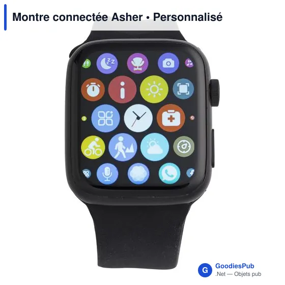 Montre connectée personnalisable avec logo - Asher - Image 6