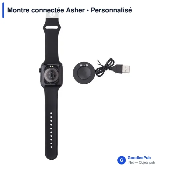 Montre connectée personnalisable avec logo - Asher - Image 7