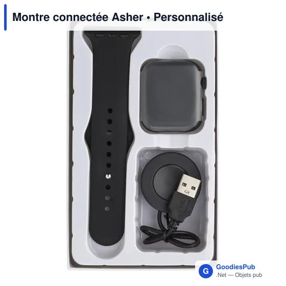 Montre connectée personnalisable avec logo - Asher - Image 8