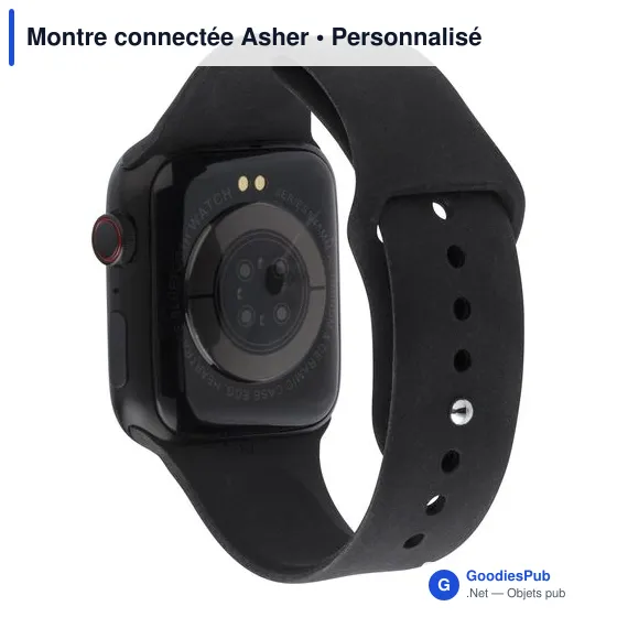 Montre connectée personnalisable avec logo - Asher - Image 9