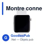 Montre connectée personnalisable avec logo - Modèle Dominic - Miniature 1