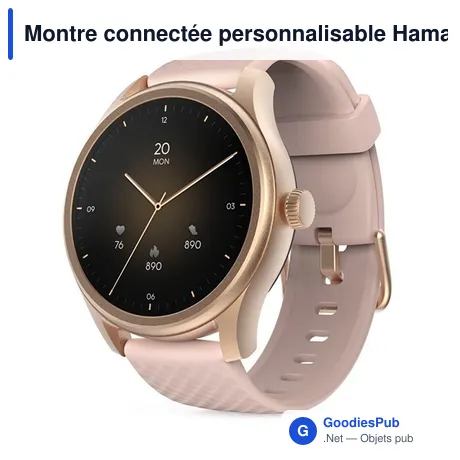 Montre connectée personnalisable Hama Smartwatch 5010 avec logo