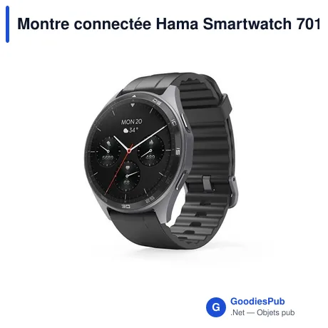 Montre connectée personnalisable Hama Smartwatch 7010 avec logo