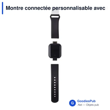 Montre connectée personnalisable avec logo pour entreprises