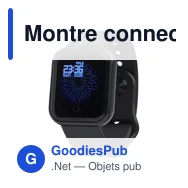 Montre connectée personnalisable avec logo pour entreprises - Miniature 2